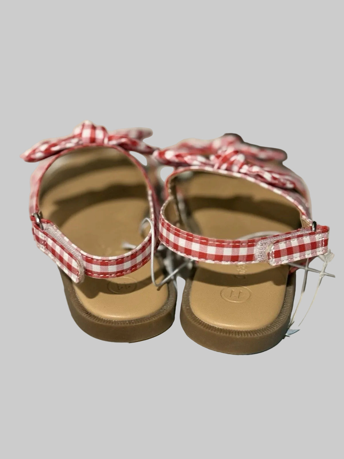 Cat & Jack Toddler Girls Red Lillie Gingham Open Toe Sandals- CHOOSE SIZE