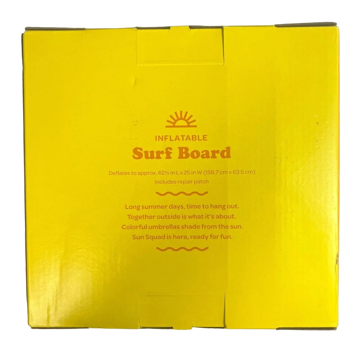 Sun Squad Inflatable Surf board Pool Float Tropical Palm Leaf 5 FT Long Ages 9+