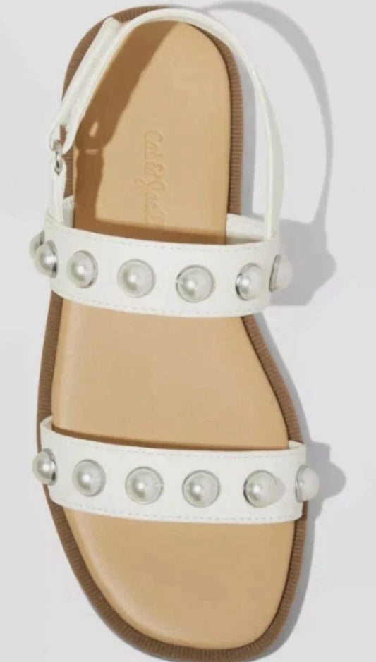 Kids' Eve Pearl Sandals White - Cat & Jack - CHOOSE SIZE