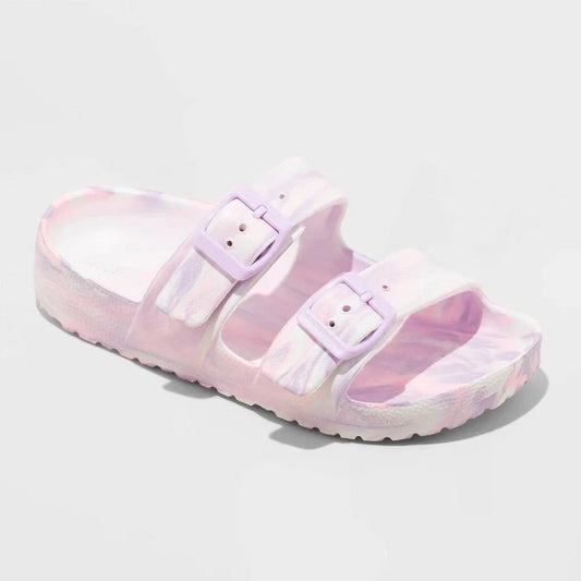 Cat & Jack Kids' Noa Footbed Sandals Purple- CHOOSE SIZE