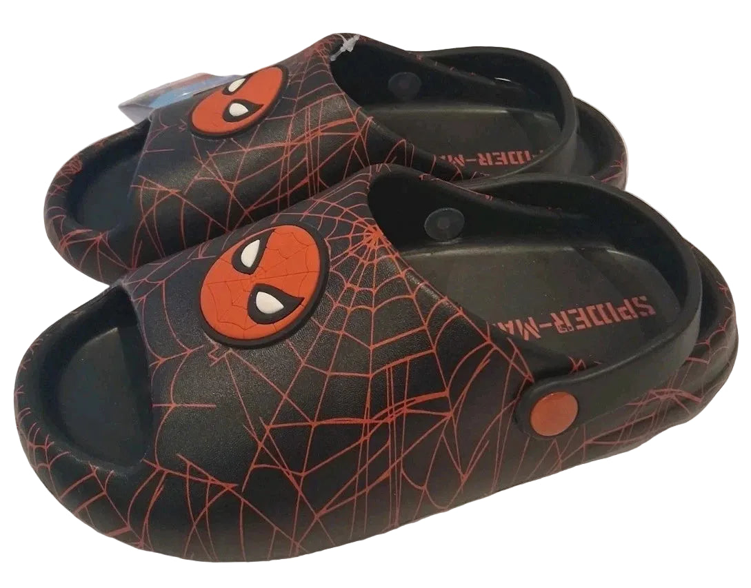 Spider-Man Little Kids’ EVA Ankle Strap Sandals Black - Size 13