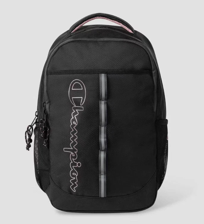 Champion Center Backpack - Black/Pink