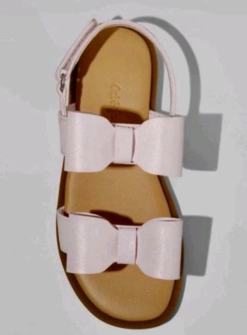 Toddler Girls' Ruby Bow Sandals Pink - Cat & Jack - CHOOSE SIZE