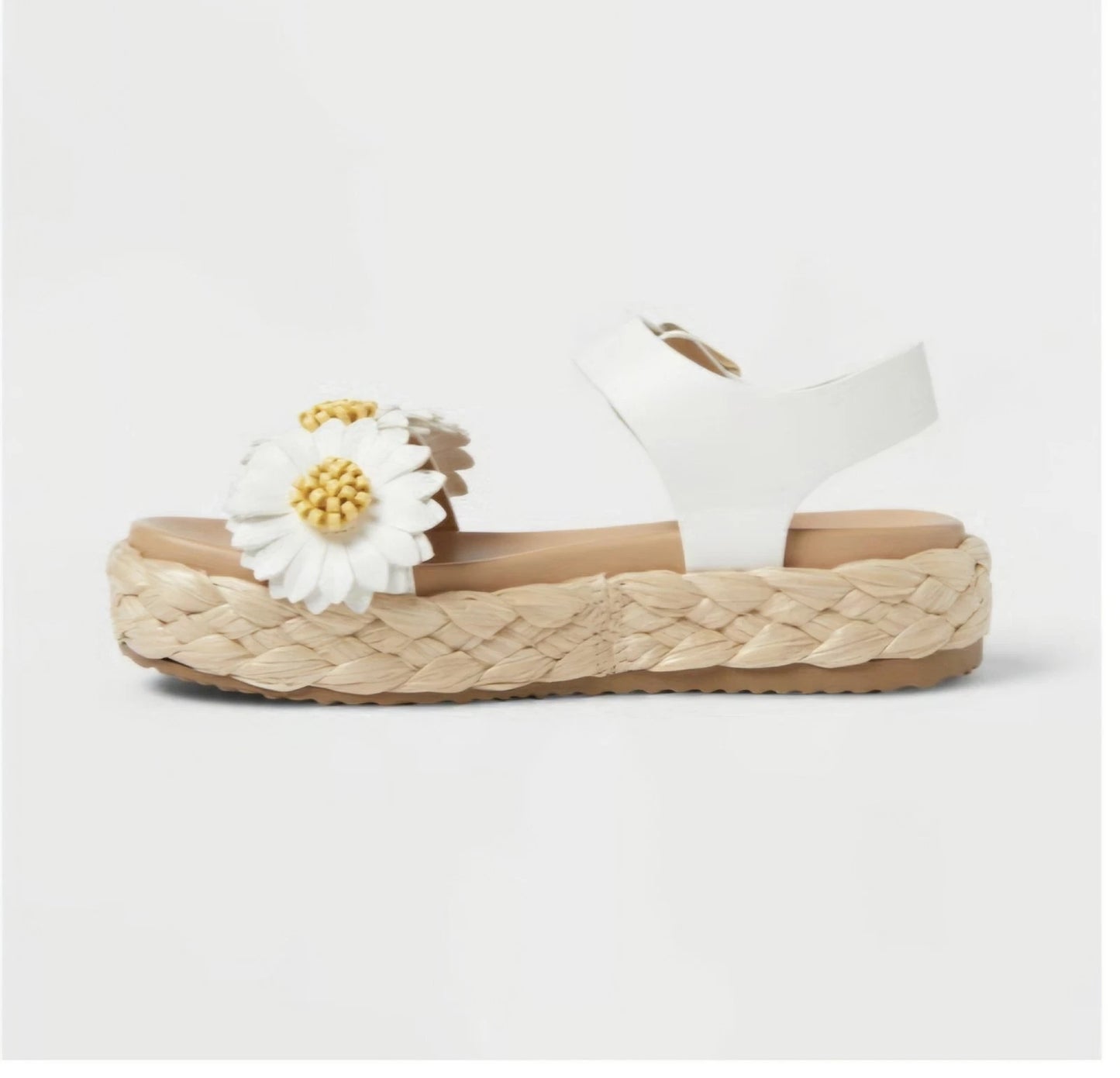 Girls' Makayla Daisy Platform Sandals Art Class - White - Size 5