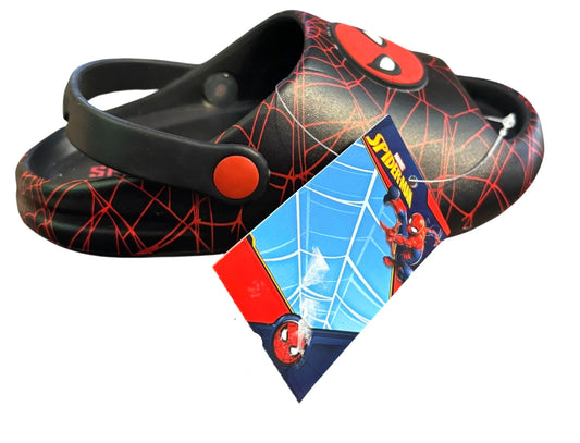 Spider-Man Little Kids’ EVA Ankle Strap Sandals Black - Size 13