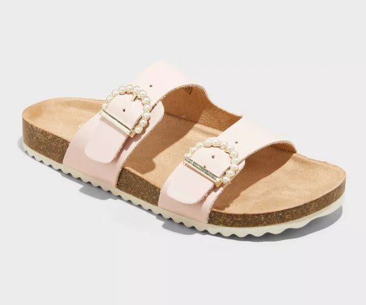 Kids' Drew Footbed Sandals Pink - Cat & Jack - CHOOSE SIZE