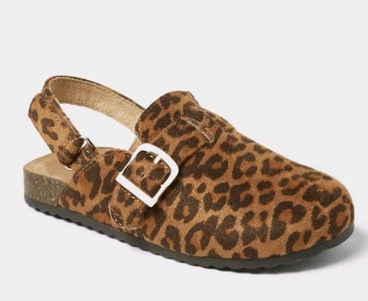 Toddler Berlin Clogs Brown- Cat & Jack™  Leopard Spot Pattern - CHOOSE SIZE