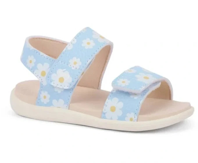 See Kai Run Basics Toddler Jaylen Sandals Blue Daisies - CHOOSE SIZE