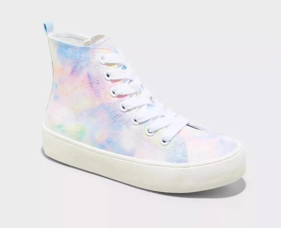 Girls Youth Tie Dye Hi- Top Sneakers - Art Class™ - CHOOSE SIZE