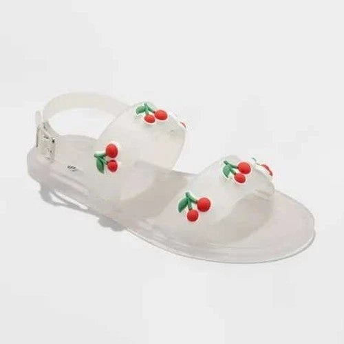 Girls' Art Class Cherry Red Saniah Jelly Sandals - CHOOSE SIZE