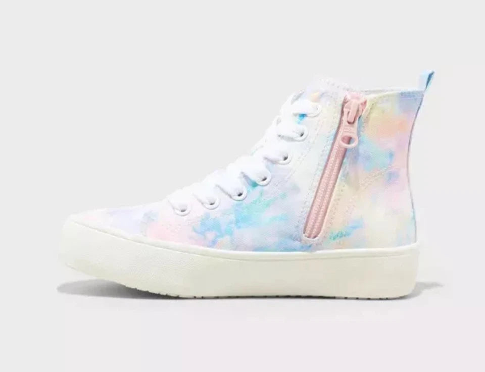 Girls Youth Tie Dye Hi- Top Sneakers - Art Class™ - CHOOSE SIZE