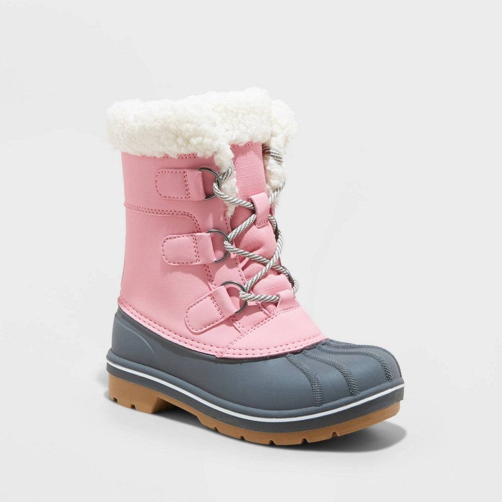 Cat & Jack Girls Faux Fur Kit Winter Boots - CHOOSE SIZE