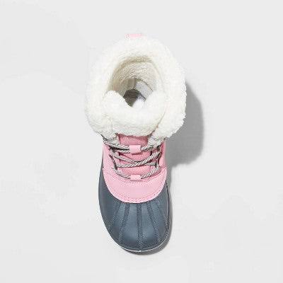 Cat & Jack Girls Faux Fur Kit Winter Boots - CHOOSE SIZE