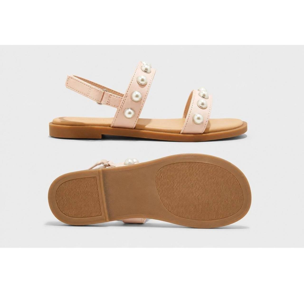 Kids' Eve Pearl Sandals Blush - Cat & Jack - CHOOSE SIZE