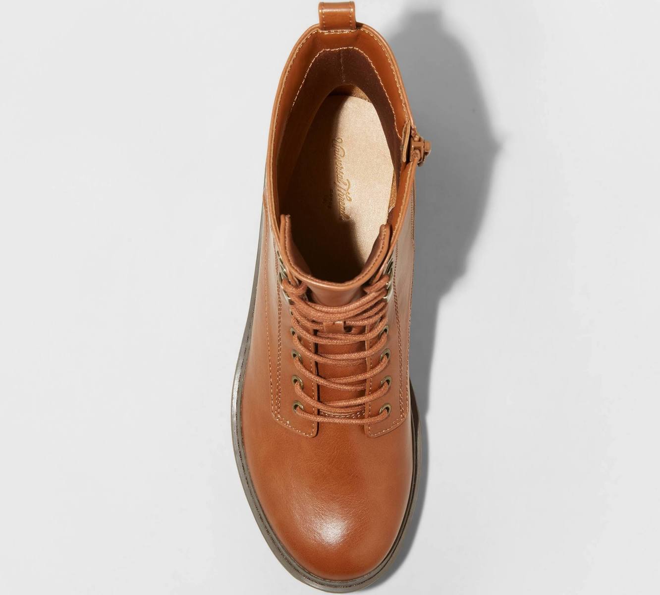Universal Thread Women's Marta Ankle Combat Boots Cognac - CHOOSE SIZE
