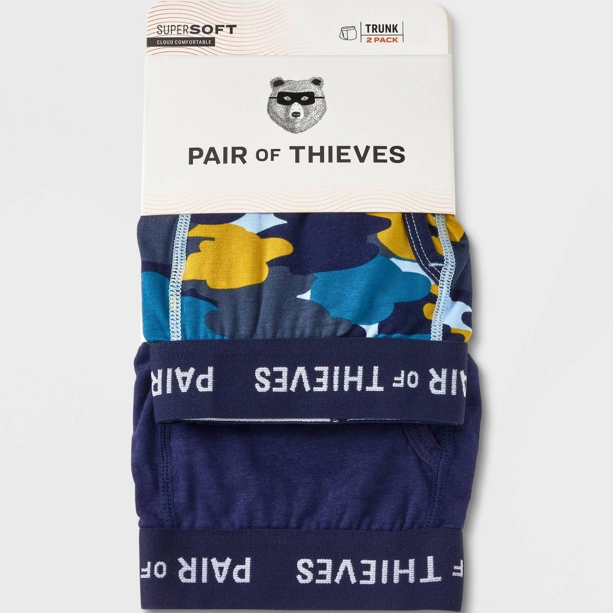 Pair of Thieves Men's Super Soft Trunks Underwear (2pk) - S