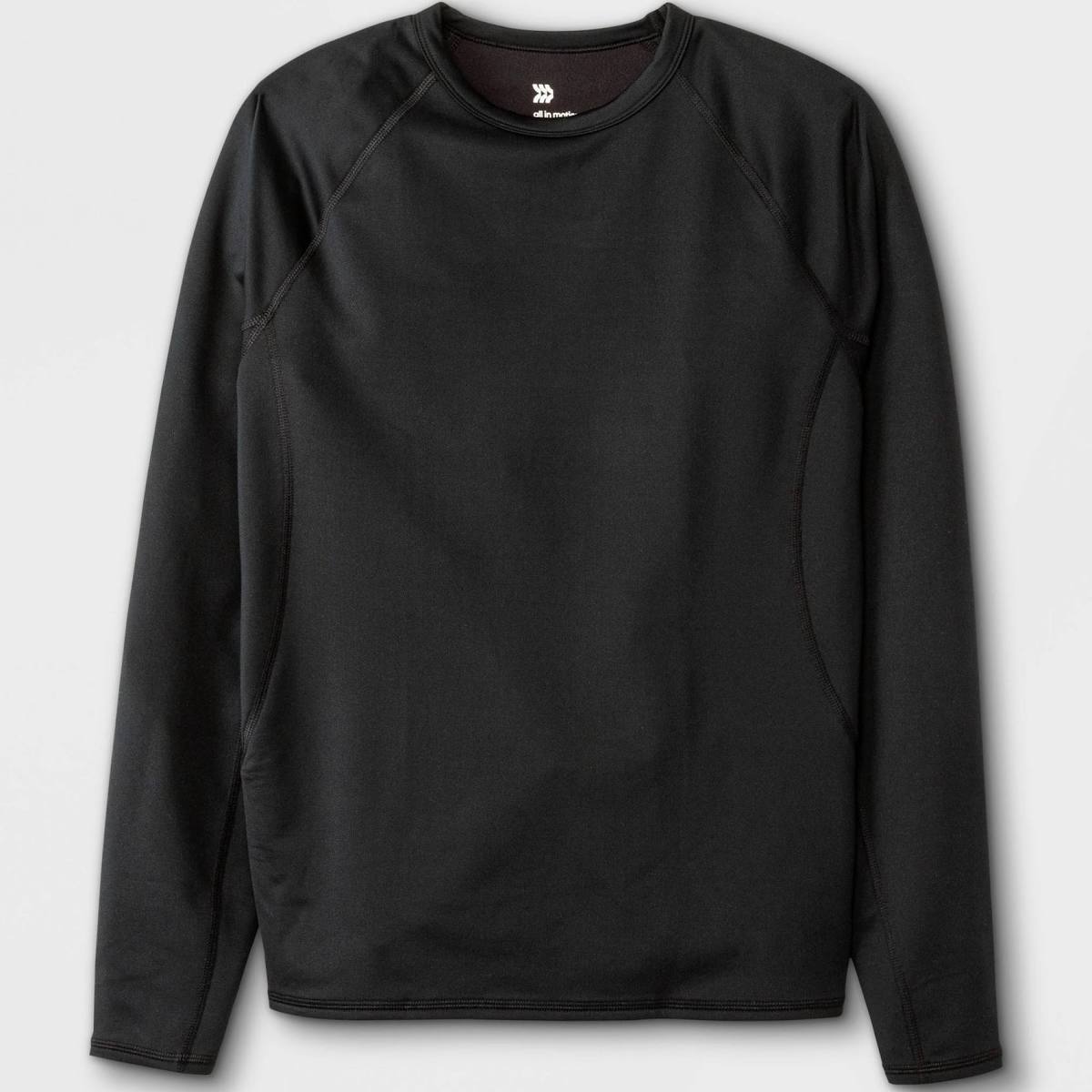 All in Motion Men's HEAVYWEIGHT Thermal Shirt Black- CHOOSE SIZE