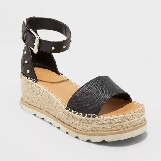 Women's Jean Espadrille 2.5" Wedge Heel - Universal Thread size 7