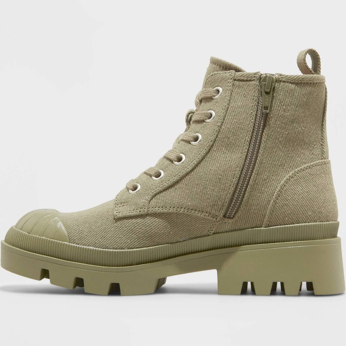 Universal Thread Women's Teagan Lace-Up Boots Olive Green  CHOOSE SIZE