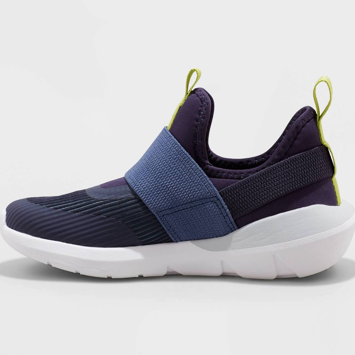 Kids' Silver Pull-On Performance Sneakers Navy - All in Motion - Size 4