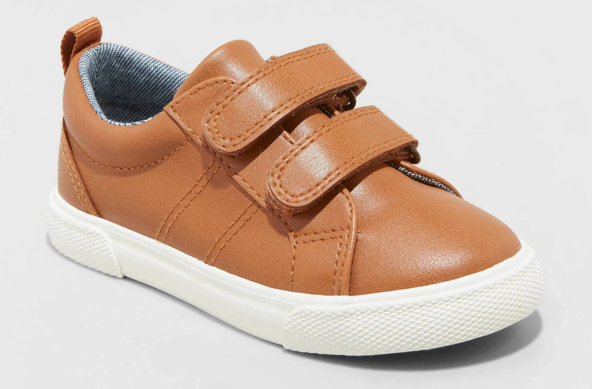 Cat & Jack Toddler Boys' Dino Sneakers Cognac