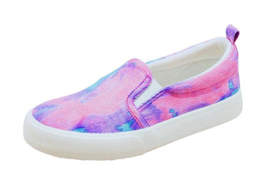 Girls Neva Slip On Sneakers Purple Tie Dye - Cat & Jack - Size 5