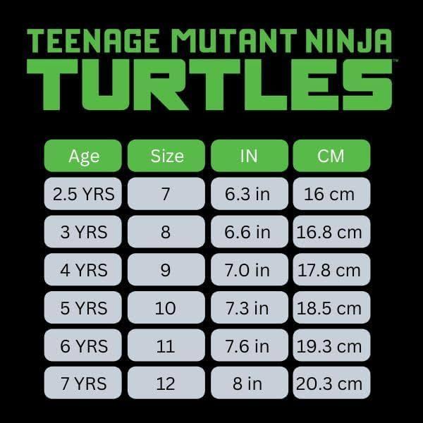 Teenage Mutant Ninja Turtles Boys Light Up Sneakers  Gray Black - Size 7