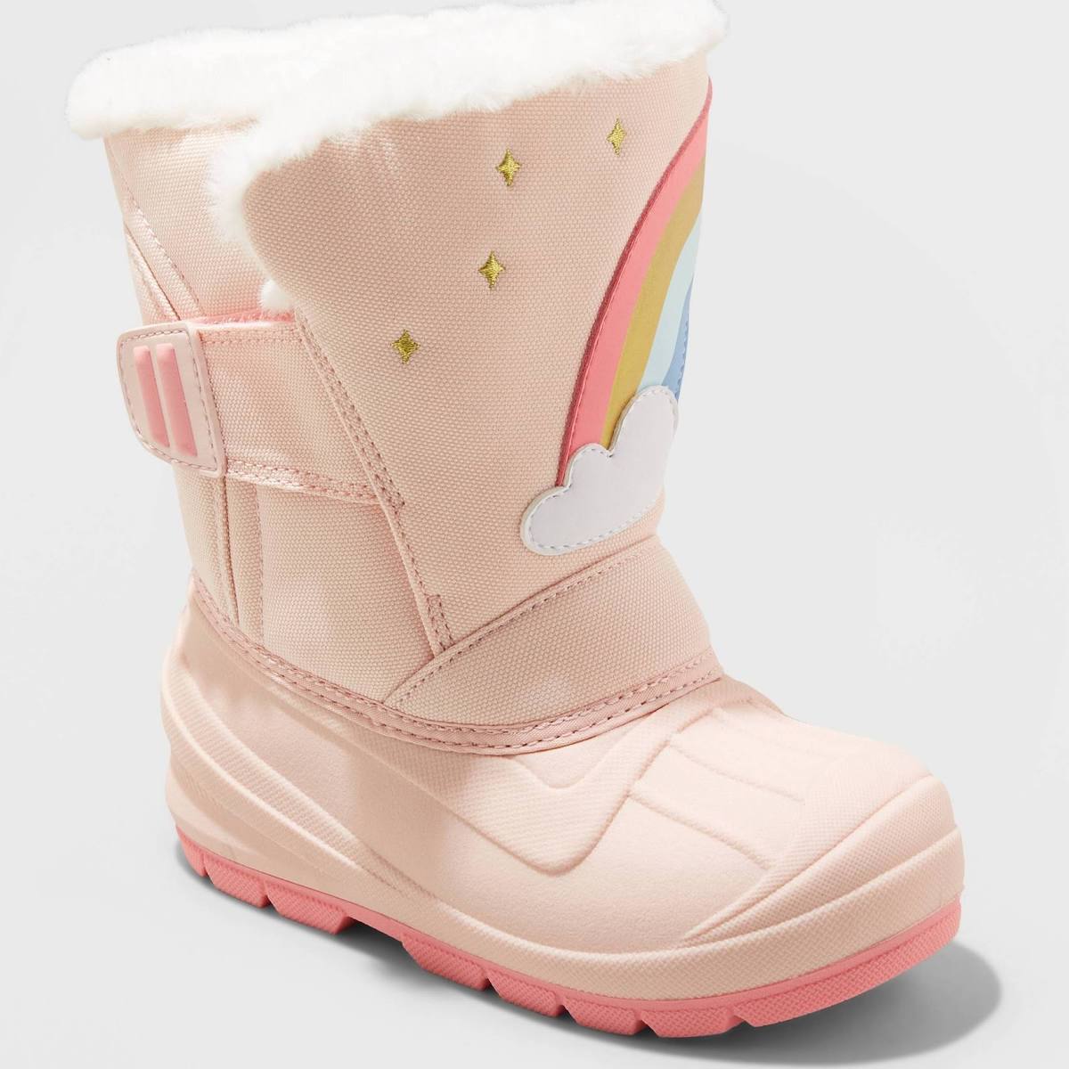 Toddler Girls Frankie Rainbow Pink Winter Boots - Cat & Jack - CHOOSE SIZE