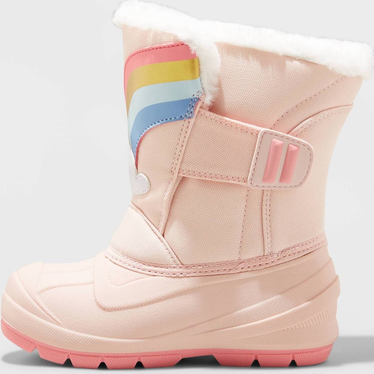 Toddler Girls Frankie Rainbow Pink Winter Boots - Cat & Jack - CHOOSE SIZE