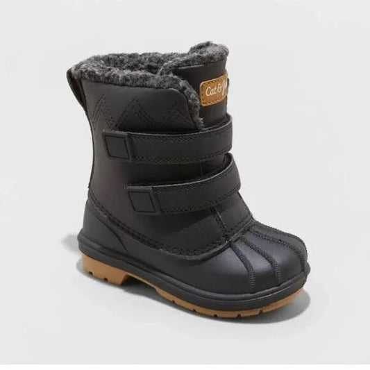 Cat & Jack Toddler Denver Winter Boots Black -  CHOOSE SIZE