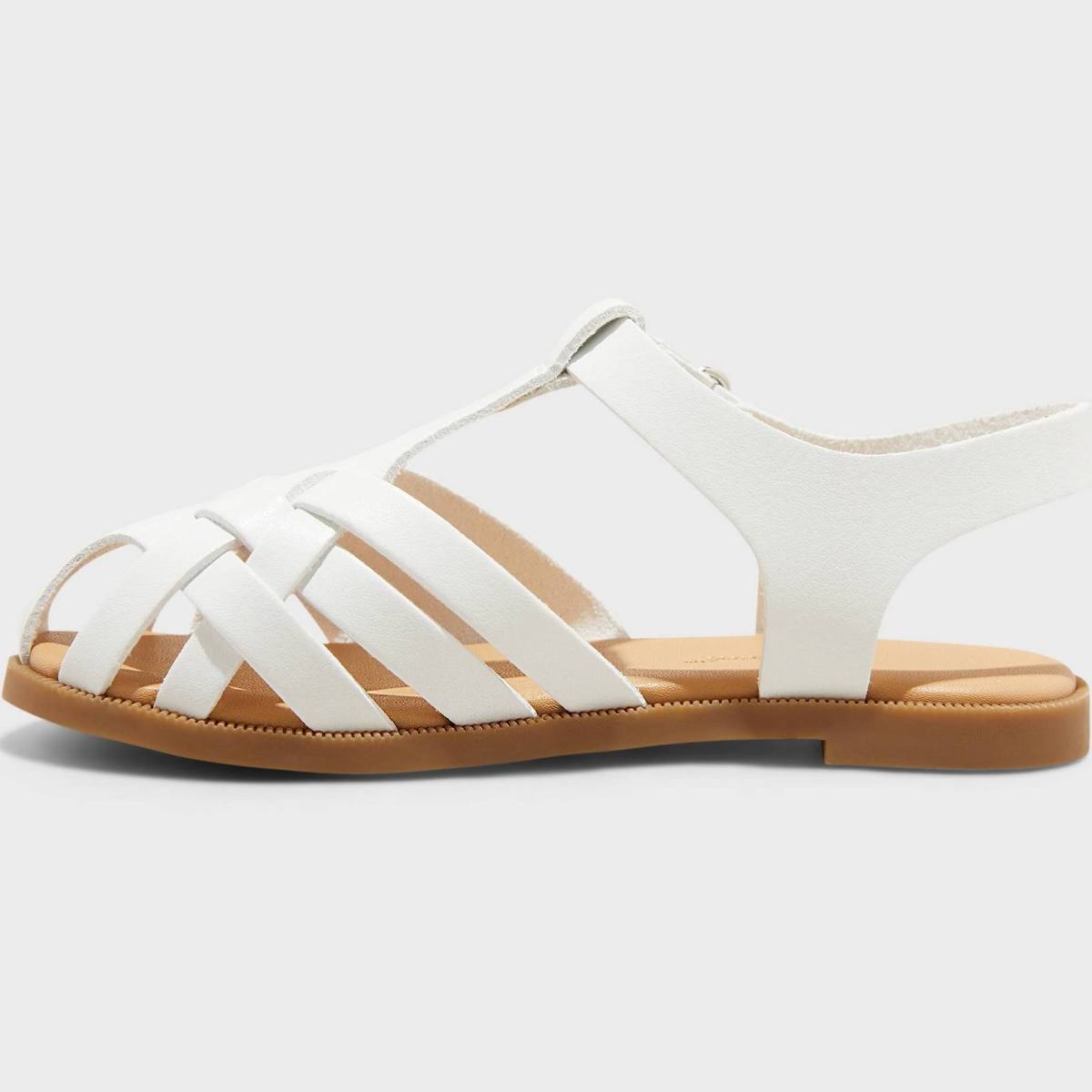 Toddler Cat & Jack Ella Fisherman Sandals White - CHOOSE SIZE