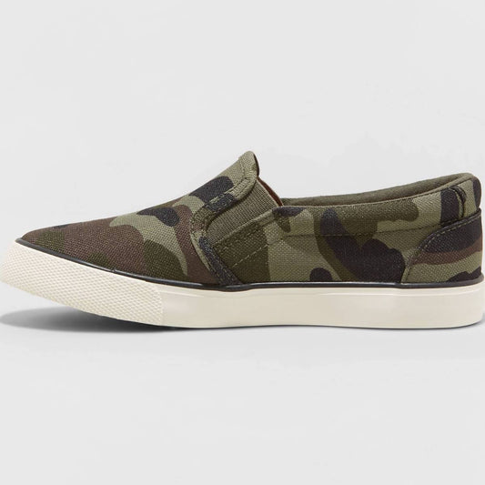 Cat & Jack Boys Enzo Slip On Sneakers Camouflage - CHOOSE SIZE