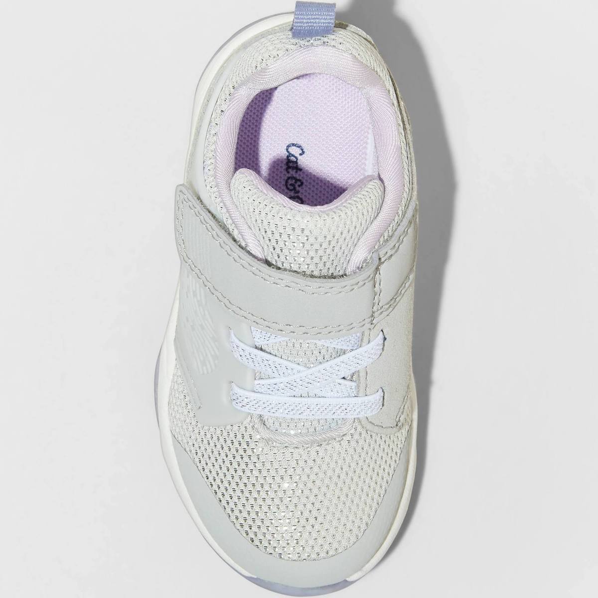 Cat & Jack Toddler's Ari Apparel Sneakers Gray Light Purple - Size 5
