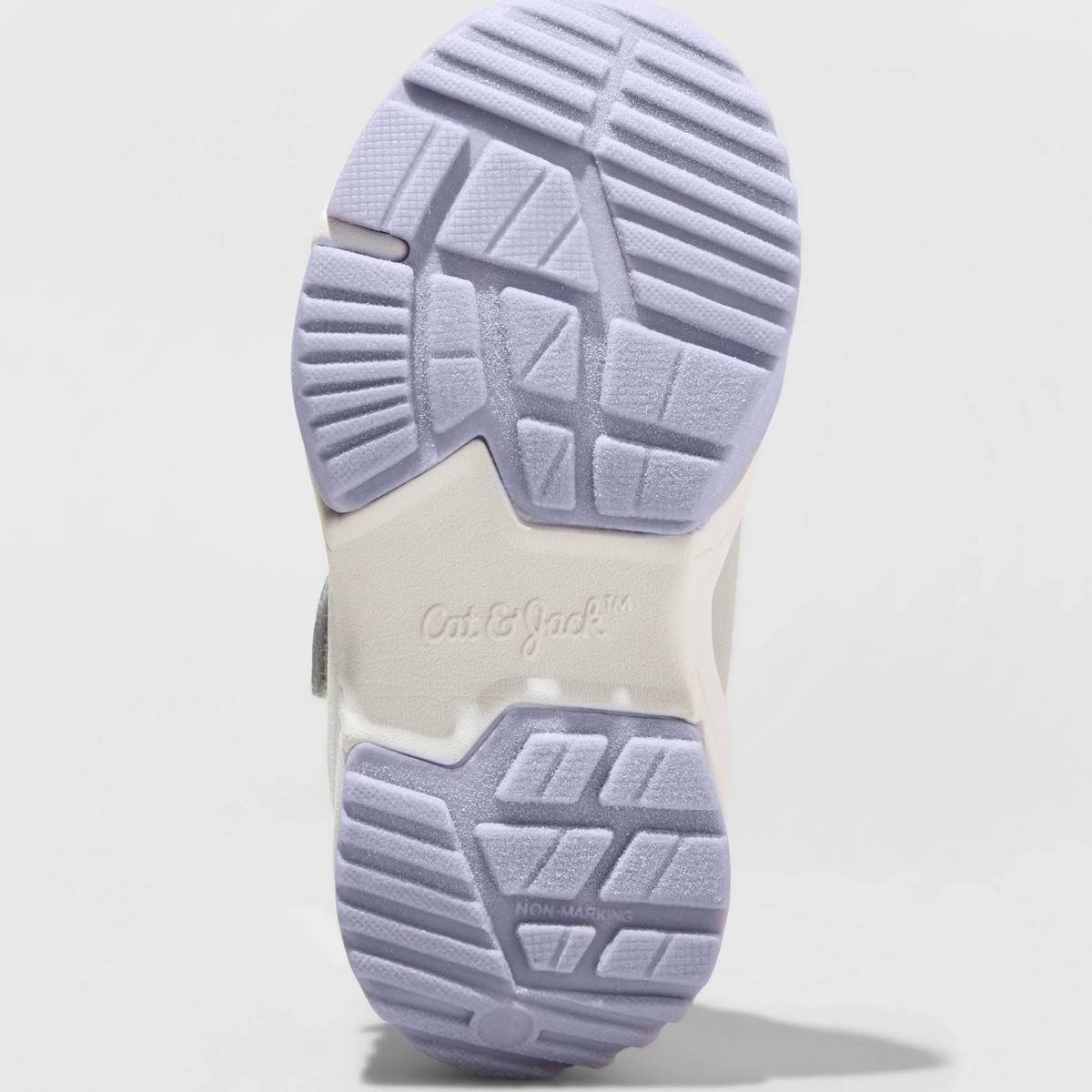 Cat & Jack Toddler's Ari Apparel Sneakers Gray Light Purple - Size 5