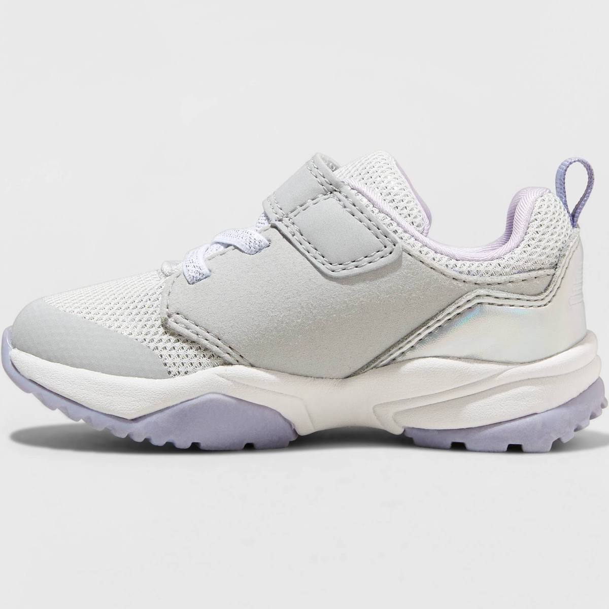 Cat & Jack Toddler's Ari Apparel Sneakers Gray Light Purple - Size 5