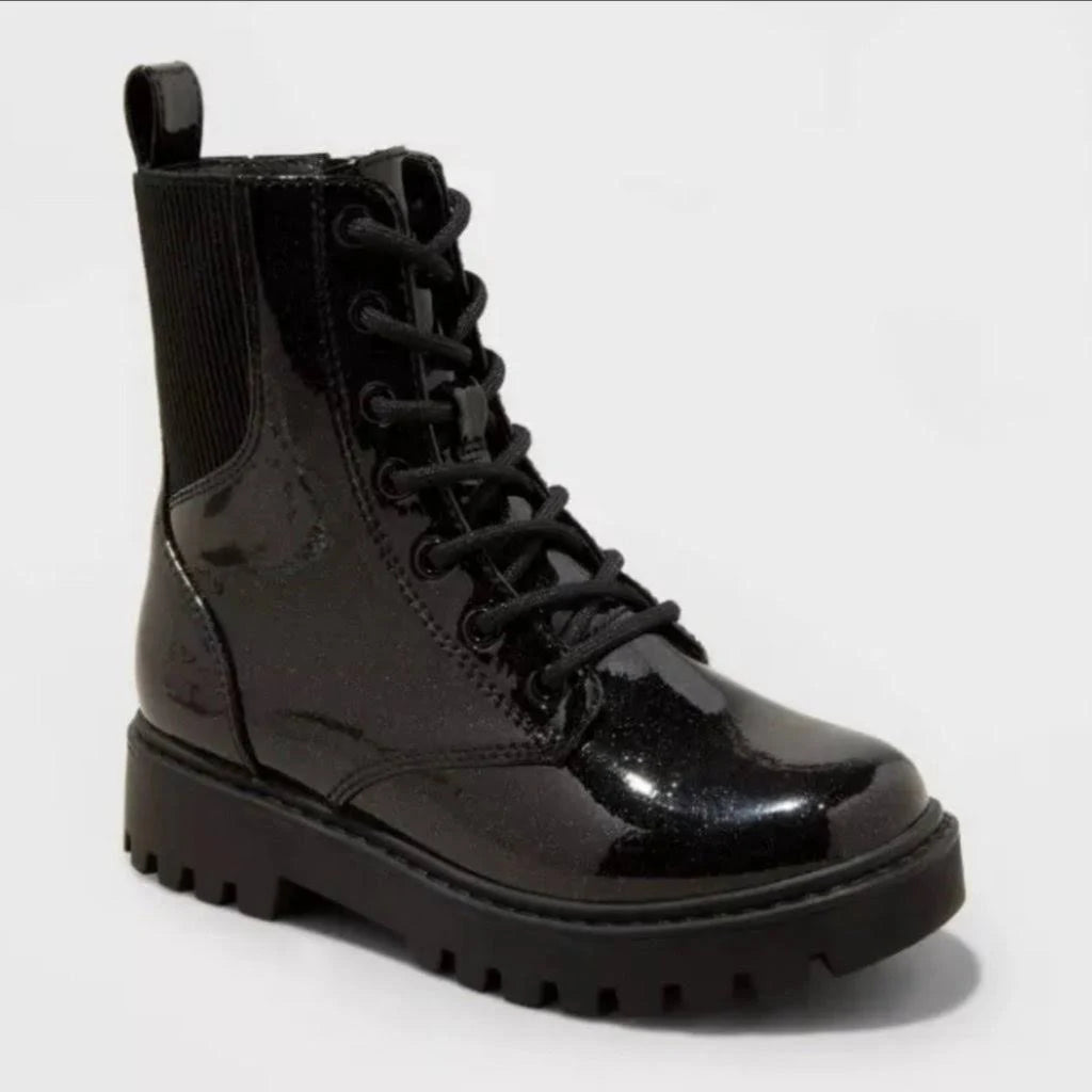 Kids' Rochelle Lace-Up Combat Boots - art class™ Black - CHOOSE SIZE