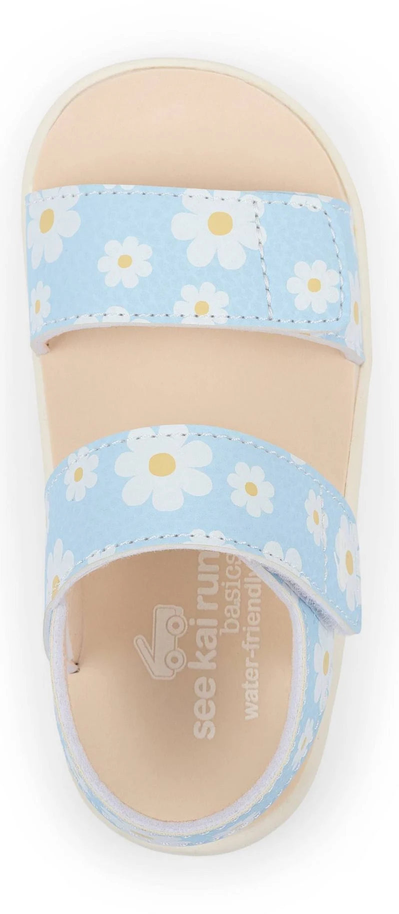 See Kai Run Basics Toddler Jaylen Sandals Blue Daisies - CHOOSE SIZE